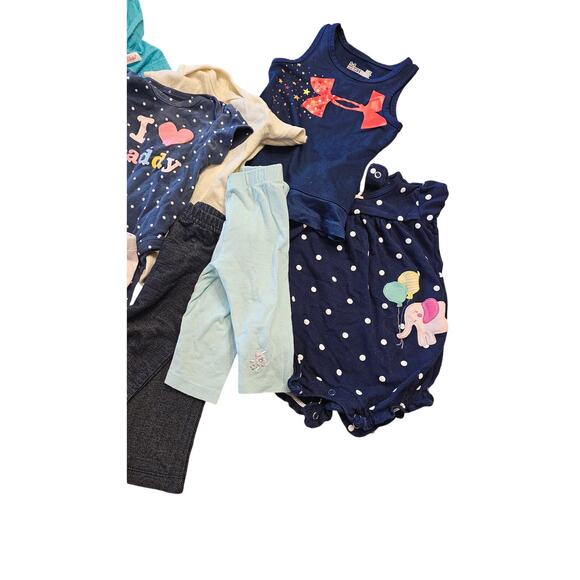 3 / 6 month lot baby girl mixed brands dress pants shoes shirts lot of 11 - Picture 3 of 5